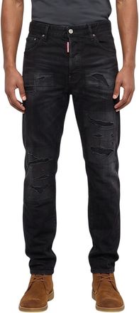 Dsquared2 Black Slim Mid Rise Jeans