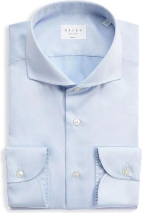 Xacus Tailor Fit Reis Shirt - Blauw - Heren - Casual Overhemden - Blauw - 4XL - Katoen - Overhemden