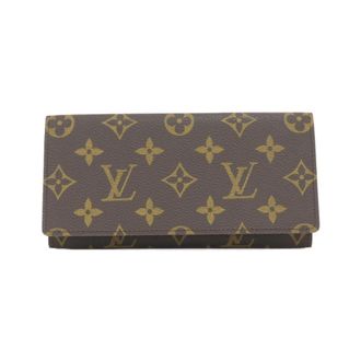 Louis Vuitton Brown Coated Canvas Long Bill Wallet (Bi-Fold) (Pre-Owned)