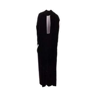 Alberta Ferretti Long velvet dress with cape detail Woman 42