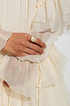 Chlo&eacute; Brass Ring Bloomcraft, Womens, Gold