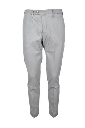 Michael Coal Sage Green Cotton-Blend Stretch Pants
