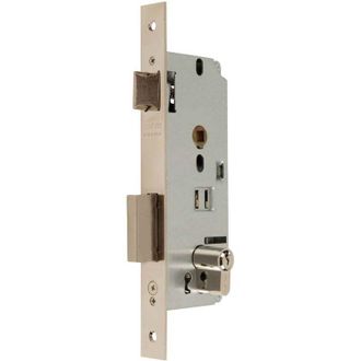 MCM Cerradura Mcm R.1601-1-60 Niquel Golpe Y Llave P.rdo