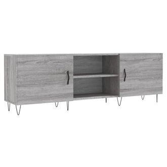 Berkfield Home TV Cabinet Grey Sonoma 150x30x50 cm Engineered Wood | Size: 150 x 30 x 50 cm