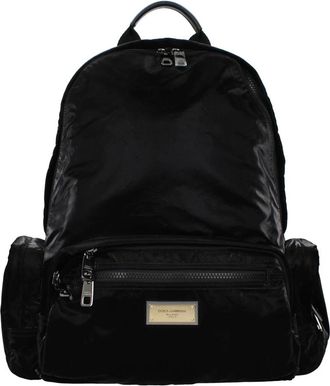 Dolce & Gabbana Nylon Rugzak - Heren - Rugzakken - Zwart - ONE Size - Nylon - Tassen