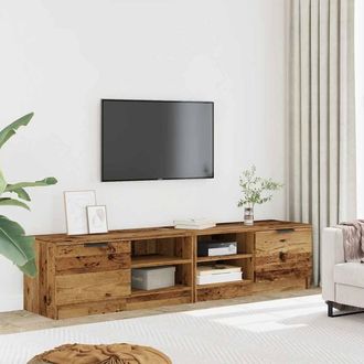 Berkfield Home TV Cabinets 2 pcs Old Wood 80x35x36.5 cm Engineered Wood in Brown