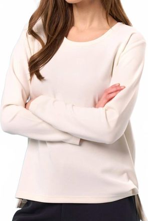 French Kyss Scoop Neck Top In Ivory
