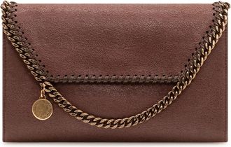 Stella McCartney Falabella Crossbody Tas met Kettingdetail - Dames - Clutches - Bruin - ONE Size - Polyester - Tassen