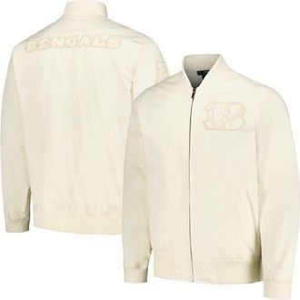 Pro Standard Mens Pro Standard Cream Cincinnati Bengals Neutral Full-Zip Jacket at Nordstrom, Size Xx-Large
