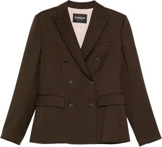 Dondup Double Breasted Blazer - Dames - Blazers - Bruin - M - Jassen