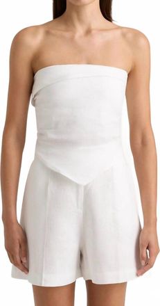 Faithfull The Brand Antibes Strapless Top In White