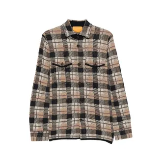 Guest In Residence Overhemden, Heren, Veelkleurig, L, Kasjmier, Plaid Werkshirt