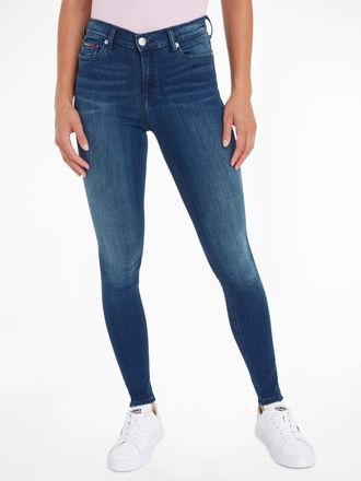 Tommy Jeans Nora Mid Rise Skinny Fit mit Tommy Jeans Logo-Badge & Stickereien