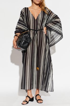Tory Burch Ribbed Dress, Womens, Black