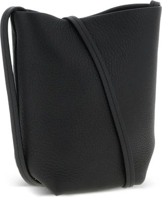 The Row Crossbodytas met trekkoord - Zwart