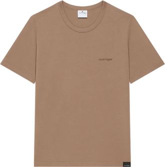 Courrèges T-shirt con ricamo - Marrone