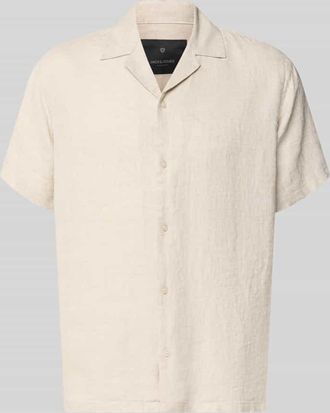 Premium by Jack & Jones Regular Fit Leinenhemd Modell LAWRENCE in Beige Melange, Gr&ouml;&szlig;e XXL