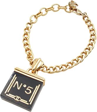 Chanel Pre-owned Jewellery, female, Yellow, Size: ONE SIZE Pre-owned Chain Bracelet