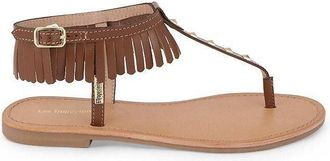 Les Tropeziennes Teenslippers in leer Hataly