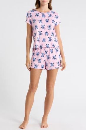 Disney Lilo & Stitch Short Pajamas in Pink Print at Nordstrom Rack, Size X-Large