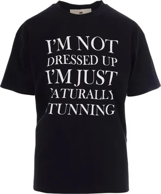 Elisabetta Franchi Mujer, Camisetas, Negro, Talla: XS