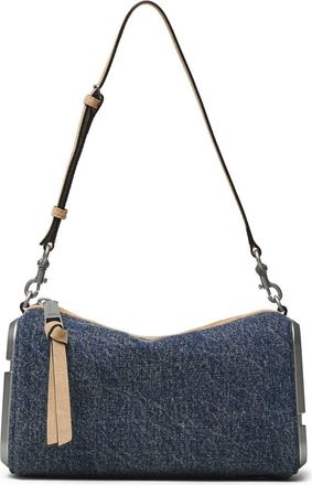 Marc Jacobs The Denim Suede Snapshot Shoulder Bag in Dark Wash Indigo at Nordstrom