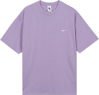 Nike Lab Solo Swoosh Basic Sports Short Sleeve Purple DA0321-563