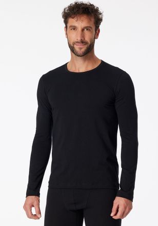 Schiesser Unterhemd SCHIESSER 95/5, Herren, Gr. 7 (XL), N-Gr, schwarz (000, schwarz), Single Jersey, Obermaterial: 95% Baumwolle, 5% Elasthan, unifarben, Rundha