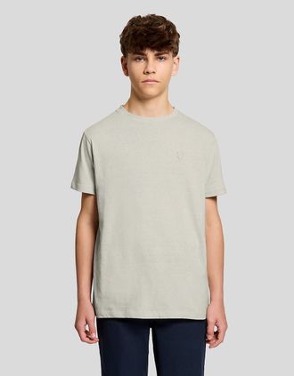 Lyle & Scott Lyle And Scott Mens Linen Blend T-Shirt - Grey - Size: 15/16 y