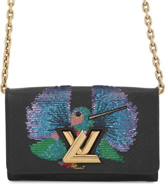 Louis Vuitton Noir Epi Leather Spangles Chain/Shoulder Wallet (Pre-Owned)