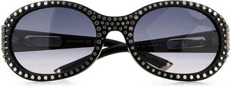 Gucci Womens Black Acetate Sunglasses Blackstudsgrey Exterior: Occhiali Da Sole