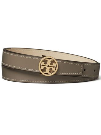 Tory Burch Cintura Miller reversibile - Grigio