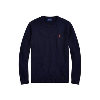 Polo Ralph Lauren Maglione Girocollo in Cotone - - Knitwear - Uomo - Blu - S