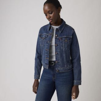 Levi's Original Trucker Jacket - Womens - L - Blue
