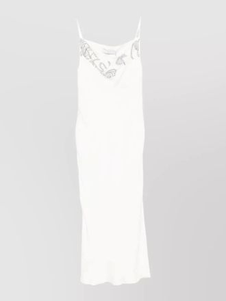Iro ophye dress draped neckline midi length