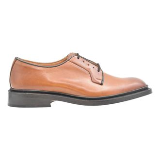 Trickers Derby Leren Platte Schoenen Beechnut Gebrand - Heren - Veterschoenen - Bruin - 42 EU - Schoenen
