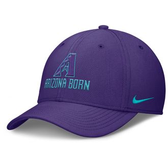 Nike Arizona Diamondbacks City Connect Rise Swoosh Nike Mens Dri-FIT MLB Hat in Purple | NB1751LDQS-YVT