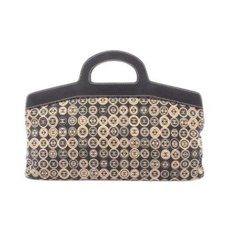Chanel Pre-owned Handbags, female, Beige, Size: ONE SIZE Pre-owned Leather Cotton Handbag