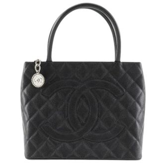 Chanel Pre-owned Vintage Handtas - Dames - Pre-owned - Zwart - Maat: ONE Size Leer