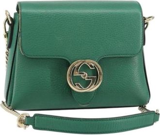 Gucci Pre-owned Cross Body Bags, female, Green, Size: ONE SIZE Pre-owned Cross Body Bag
