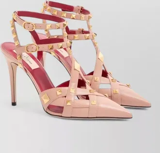 Valentino Garavani leather studded pumps