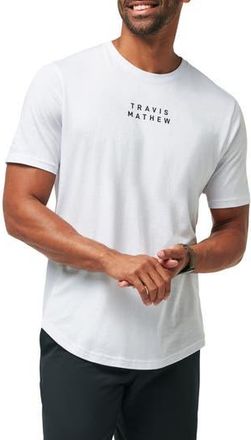 Travis Mathew TM Scoop Graphic T-Shirt in White at Nordstrom Rack, Size Small
