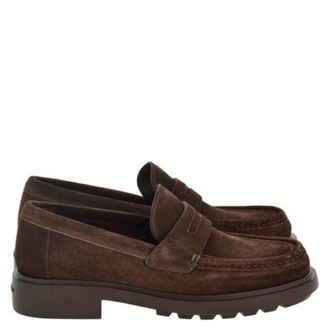 Ferragamo Donny Suede Penny Loafers, Size 9 EE