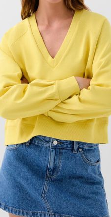 Scalpers Basic V Fade Sweater in Yellow at Nordstrom, Size X-Large Eu