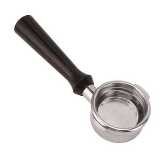 OEM Portafiltro De 58 Mm Sin Funda Para Breville Serie 9 - Soporte Desmontable De 2 Orejas Con Mango De Madera