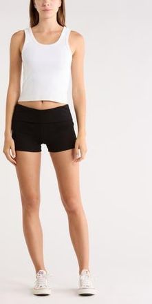 Abound Foldover Knit Shorts in Black at Nordstrom Rack, Size X-Large