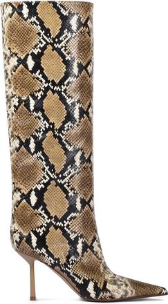 Le Silla 80 mm Bella leren stiletto laarzen - Bruin