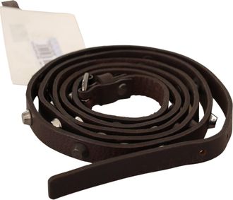 Costume National Leather Tone Buckle Womens Belt