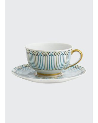 Haviland & Parlon Jardin Teacup & Saucer Set