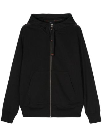 Parajumpers logo-patch hoodie jacket - Black
